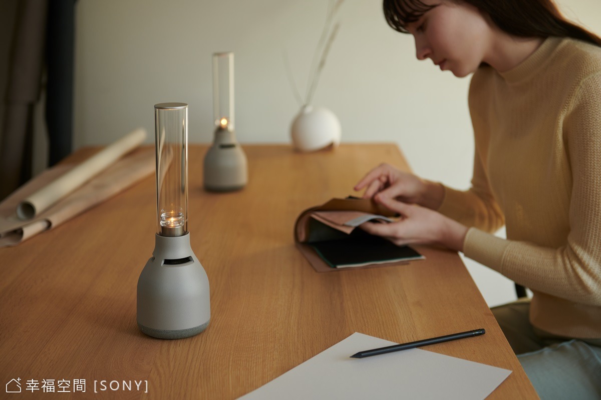 玻璃共振揚聲器 柔和燭光伴優異音質營造優雅居家生活 幸福空間